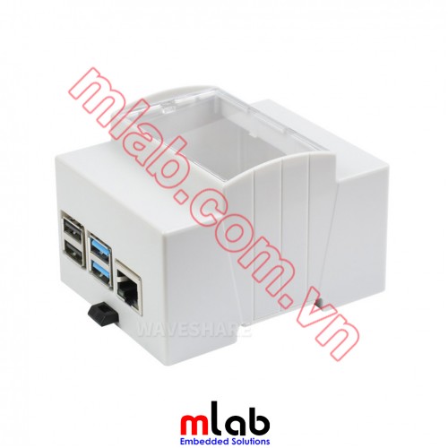 Vỏ Hộp DIN Rail ABS Dành Cho Raspberry Pi 4 Model B